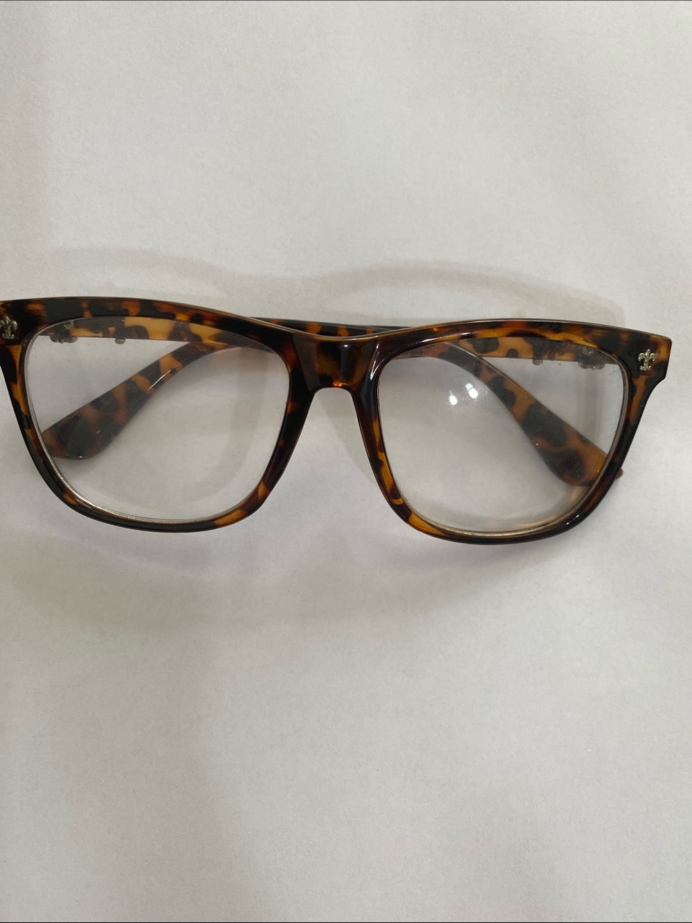 SHEIN Tortoiseshell Acetate Men's Glasses - Brown & Amber